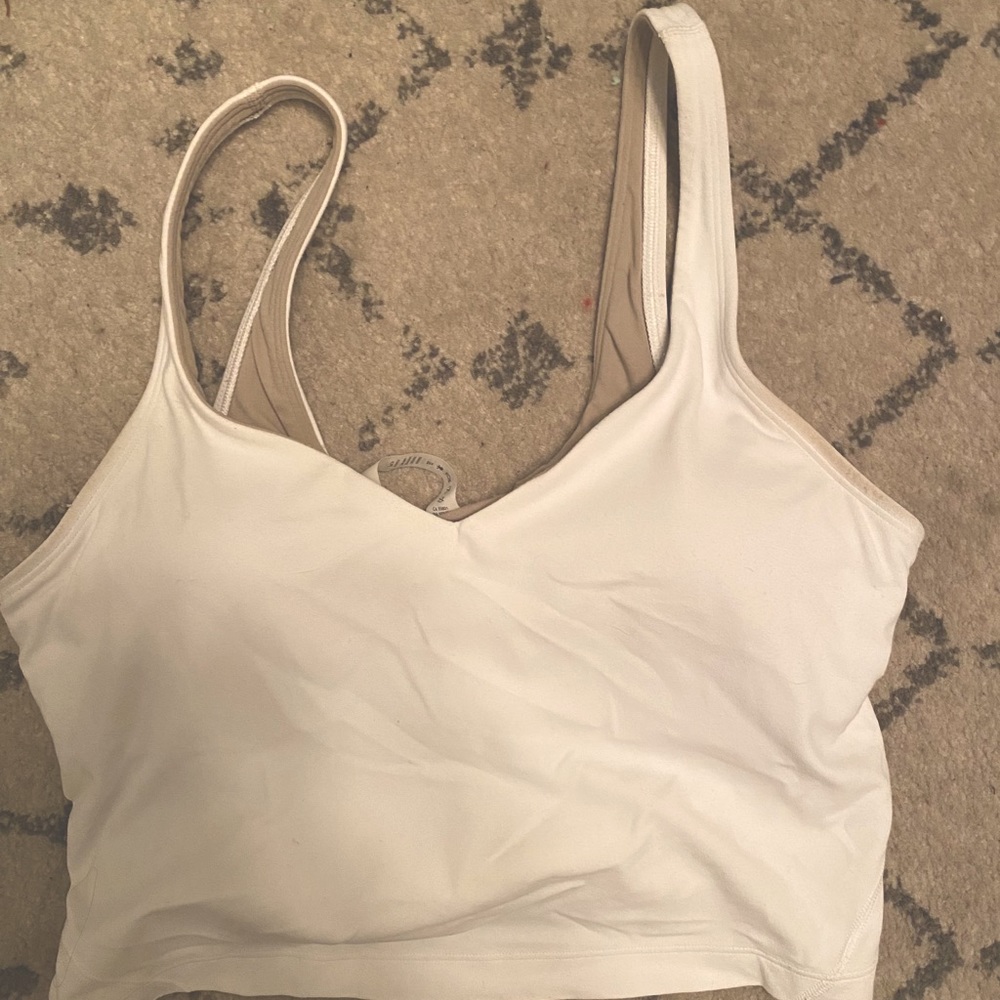 NWOT White Align Tank size 6